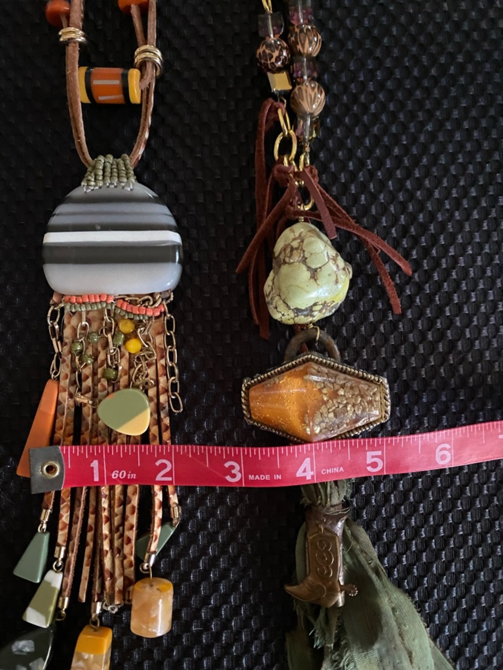Pair of Long Boho Necklaces - Picture 9 of 9